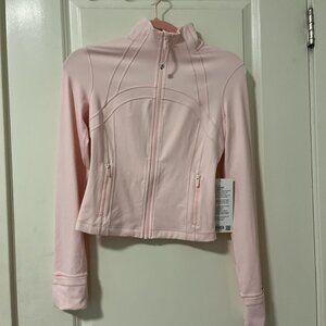 NWT Lululemon strawberry milkshake pink Cropped Define Jacket size 4
